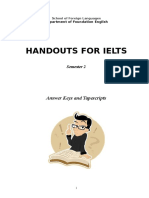 Handouts for IELTS - Answer Keys