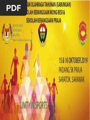 Banner Sukan Sekolah Sk Wong Besi N Sk Praja 2019 Pdf