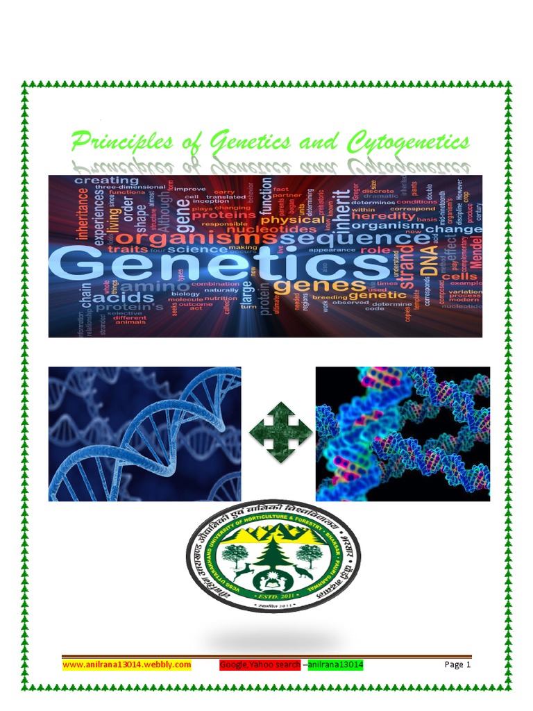 Principles of Genetics and Cytogenetics | PDF | Meiosis | Mitosis