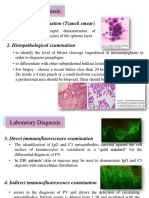 Laboratory Diagnosis: 1. Cytological Examination (Tzanck Smear)