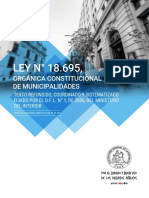 LEY #18.695,: Orgánica Constitucional de Municipalidades