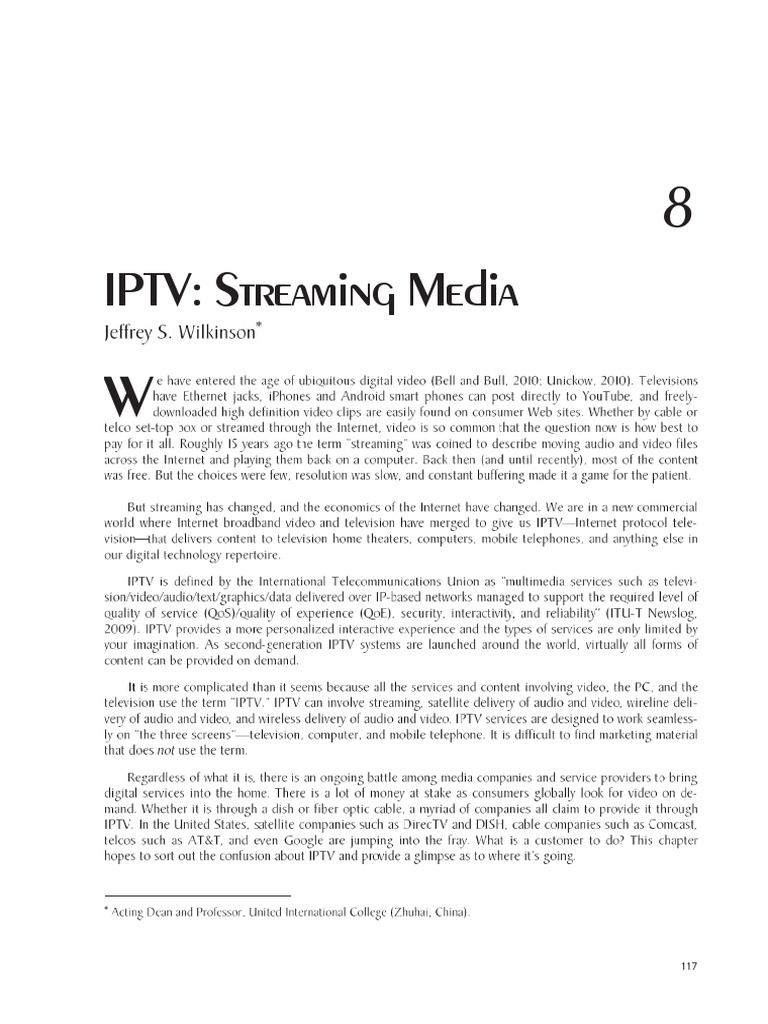 IPTV Streaming Media Overview | PDF