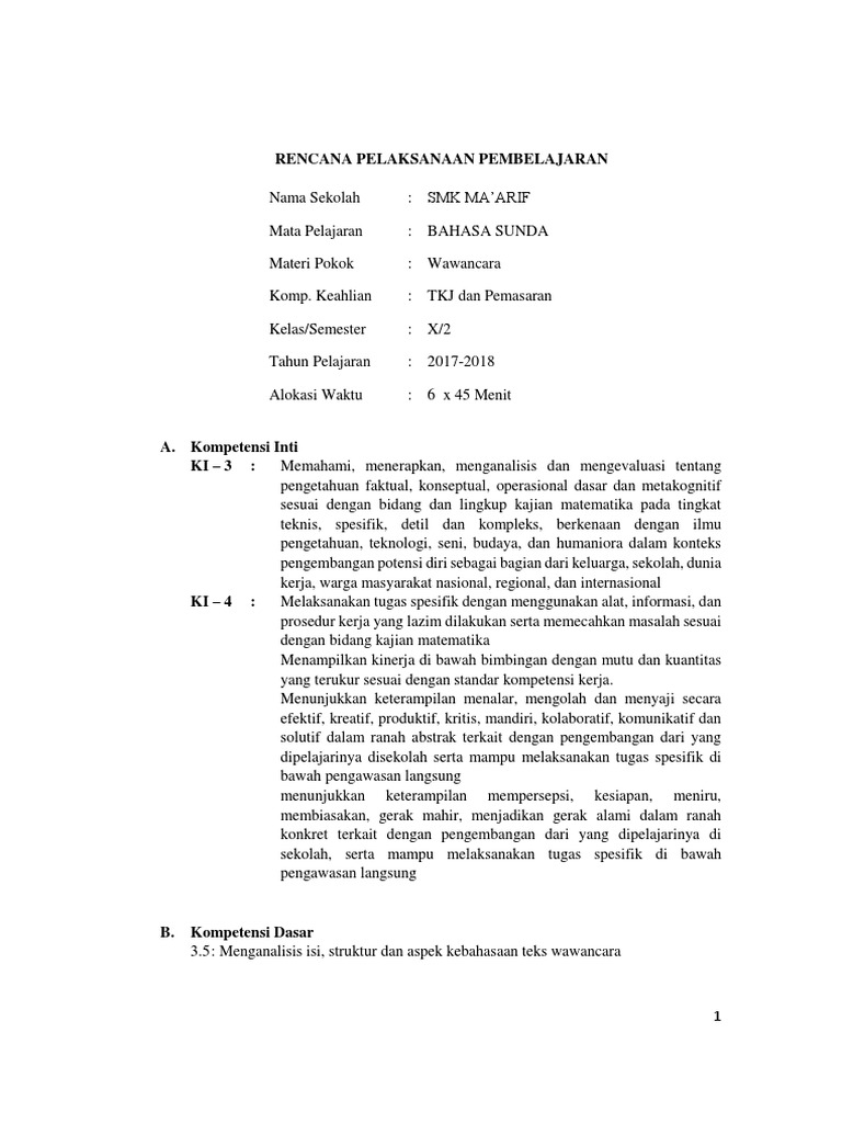 Struktur Wawancara Dalam Bahasa Sunda Belajar Di Rumah