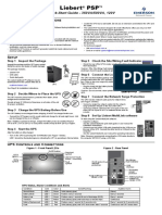Liebert PSP: Quick-Start Guide - 350VA/500VA, 120V