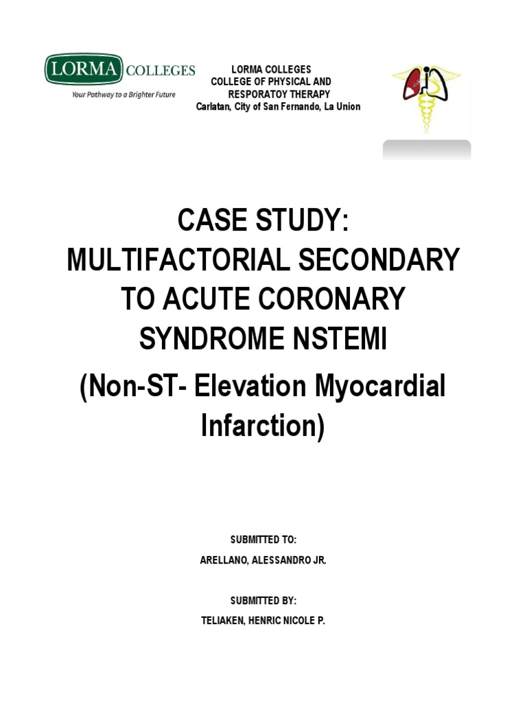 Case Study (ACS) | Download Free PDF | Myocardial Infarction | Coronary ...