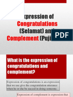 Expression of Congratulation