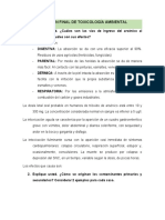 Examen Final de Toxicología Ambiental PDF