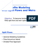 Flood Profile Modeling With Split Flows and Weirs: Objective