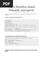 Oracle Workflow Related Frequently Used Queries