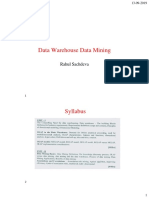 Data Warehouse Data Mining: Rahul Sachdeva