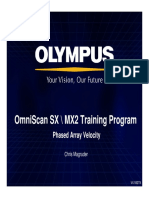 Omniscan SX / Mx2 Training Program: Phased Array Velocity