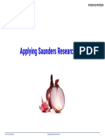 Applying Saunders Research Onion Design