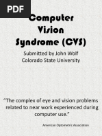 Computer Vision Syndrome Questionnaire | PDF | Visual Perception ...