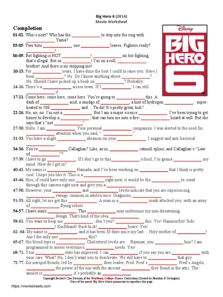Big Hero 25 Throughout Food Inc Movie Worksheet Answers