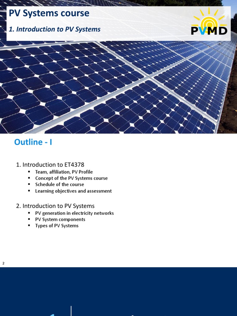 PV Systems Course Overview at TUDelft | PDF | Photovoltaic System ...