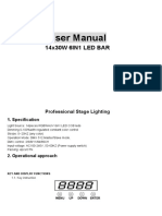 User Manual: 14x30W 6IN1 LED BAR