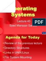 Operating Systems: Syed Mansoor Sarwar