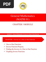 General Mathematics (MATH 01) : Chapter 3 Module