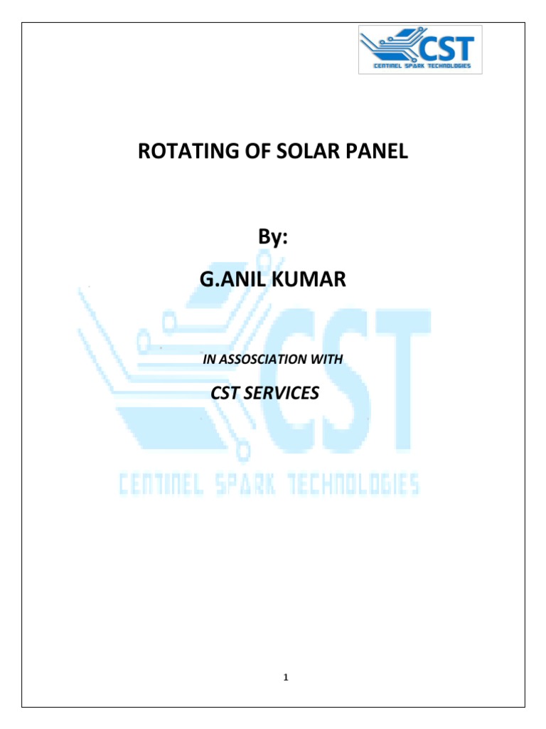 Design and Implementation of a Microcontroller-Based Solar Panel ...
