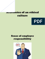 Attributes of An Ethical Culture