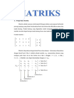 Pengertian Dan Notasi Matriks Matematika