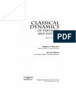 Classical Dynamics of Particles and System 5ed by Thomson , Marion