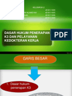 Dasar Hukum Penerapan K3 Dan Pelayanan Kedokteran Kerja