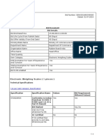 Bid Document Bid Details: Electronic Weighing Scales (1 Pieces)