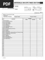 Material Pull Out Form PDF | PDF