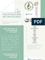 Junta Regional y Nacional de CALIFICACIÓN de Invalidez