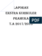 Laporan Kegiatan Ekstra Kurikuler Pramuka 2017-2018 Fix