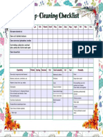 Deep-Cleaning Checklist - Monthly, Quarterly & Annual Tasks