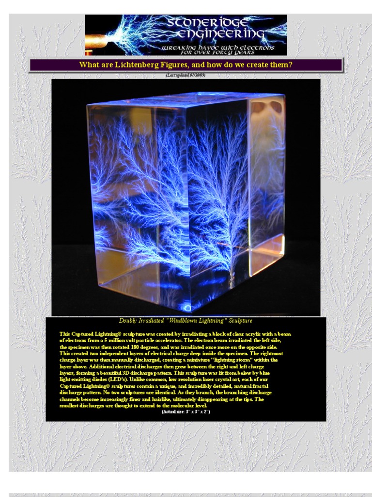 Lichtenberg Figures - Lightning As Art | PDF | Lightning | Electrical ...