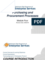 Purchasing and Procurement Processes: Module Four