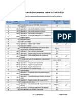 Lista de Documentos Paquete Documentos ISO 9001 PDF