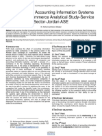 The Impact of Accounting Information Systems Ais On E Commerce Analytical Study Service Sector Jordan Ase PDF