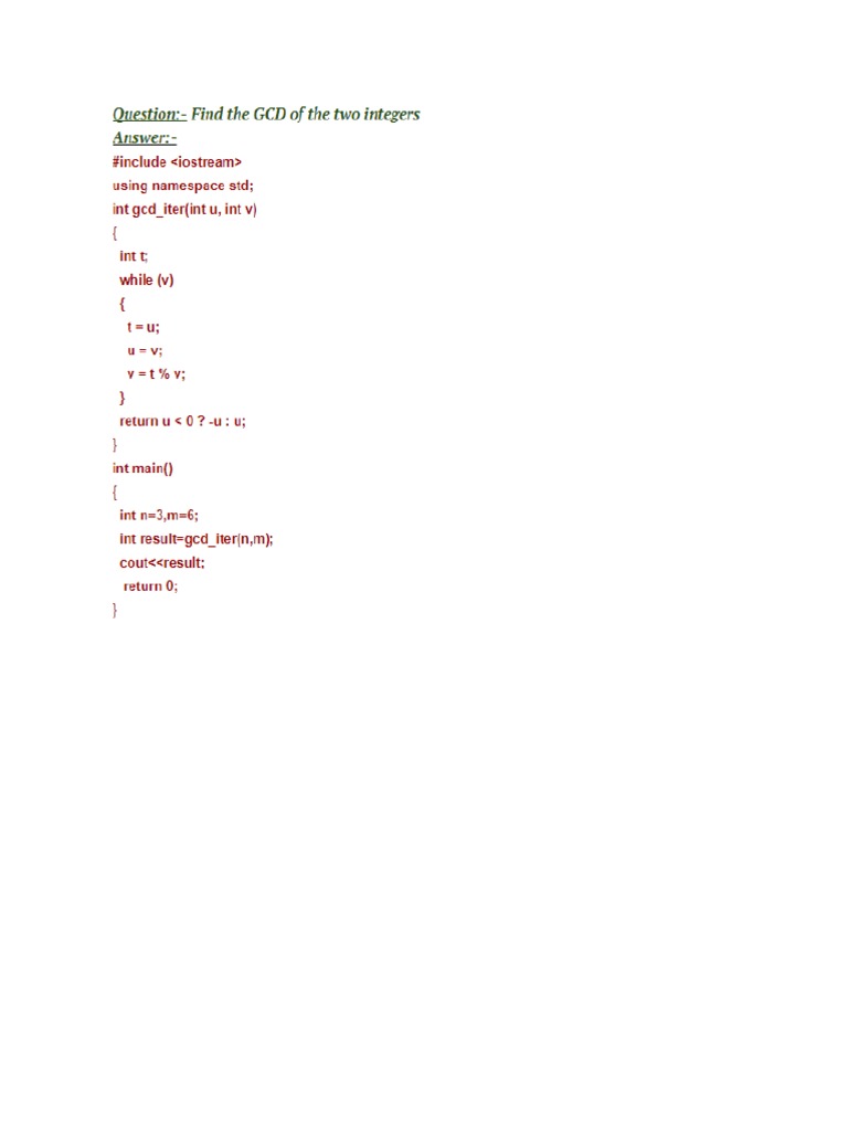 Java Basic Interview Program Questions