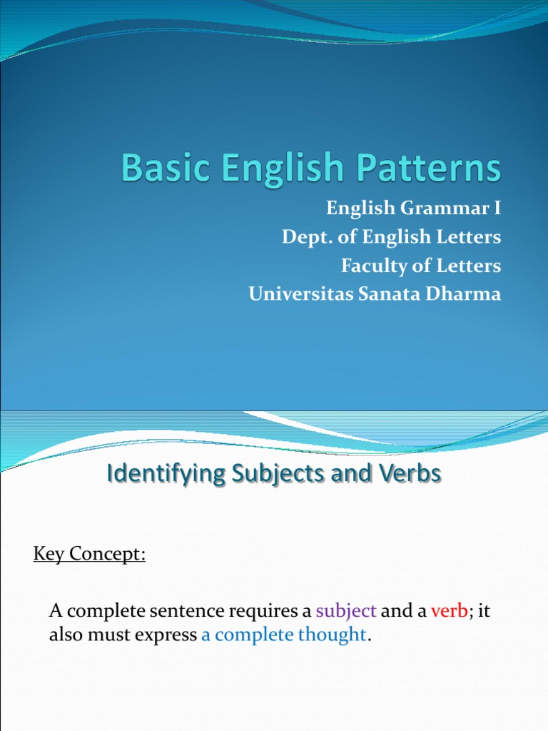 Identifying Subjects and Verbs in Sentences | PDF | Subject (Grammar ...