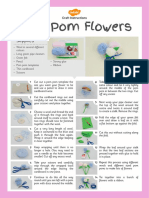 Pom Pom Flowers: Supplies