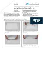 How To Store A Fragile Garment in An Acid-Free Box: Conservation - Information Sheet