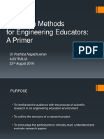 Research Methods For Engineering Educators