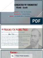 Nobel Laureates of Chemistry Year - : Submitted To: Submitted By: Roll No.