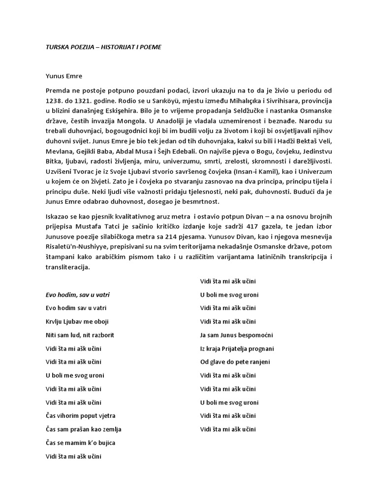 Turska Poezija | PDF