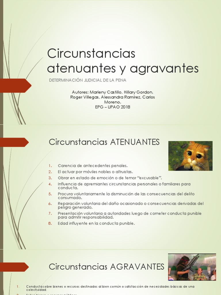 Circunstancias Atenuantes y Agravantes | Descargar gratis PDF ...