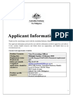 MNL - Applicant Information Pack Home Affairs - LE3 Visa Processing Officer Jan 2018