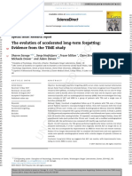 Savage - The Evolution of Accelerated Long-Term Forgetting Evidence From The TIME Study