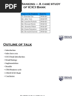 CRM in Banking - A Case Study of ICICI Bank: Name of The Students Roll No