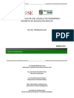 Autoevaluación Del Desempeño Docente-Preescolar