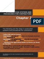 Production Systems and Procedures For Contractors