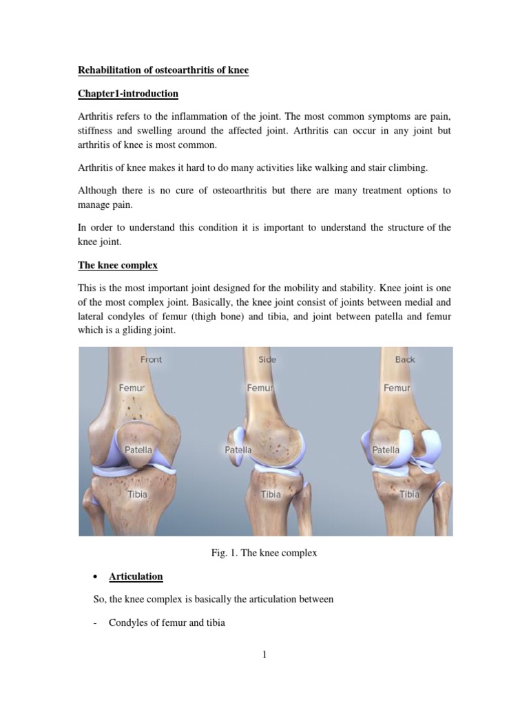 Osteoarthritis of Knee | PDF | Osteoarthritis | Knee